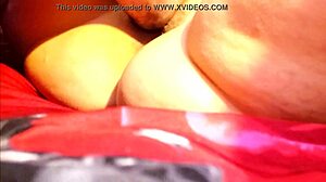 hot couple keeps fucking after he came inside her close-up ass view