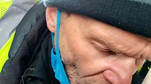 Backseat Raw Action with Uncut Amateur Gay Cum Swallowing Fun