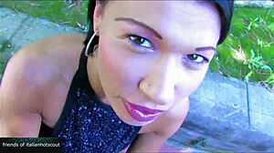 Beautiful brunette milf fucked in pussy and ass.