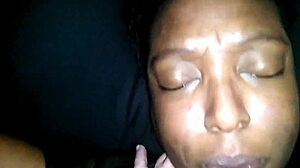 Black girl gets licked by white guy in interracial session