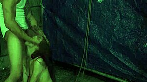 blonde teen 18+ in stockings gets rough outdoor hookup 😈