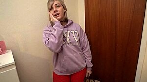 Big butt stepmom cozies up with stepson in bed on chilly night.