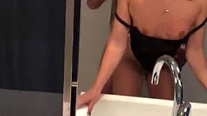Perfect Ass Girl Fucked In The Bathroom!