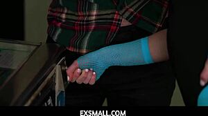 Exsmall 18+ Gamer Megan Marx Plays Pinball and Gets Fucked