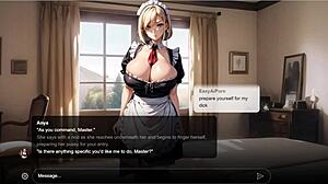 Erotic Story Sexy With Obedient Big Tits Blonde Maid Anya Ai Sexting Roleplay!