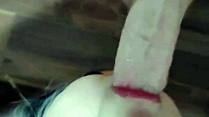 Asian crossdresser deepthroats massive monster cock in amateur blowjob scene.