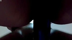 Her tight pussy gets penetrated by a big black cock.