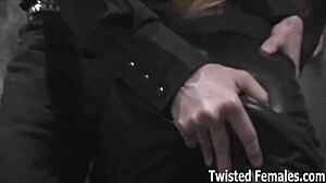 Come see my sex dungeon, where I dominate slaves with cum