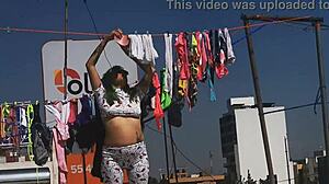 My mexican neighbor's big ass causes erection!