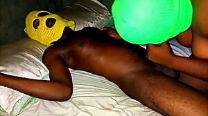 Mature Black Woman Sucking Fat Pussy in POV Homemade Video