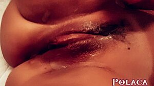 I fucked without a condom and he came on my pussy, leaving me all sticky!