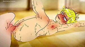 Intense anal fucking of hentai lola loud in loud house cartoon anime with small tits