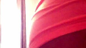 Ebony shows fat cameltoe then twerks seductively