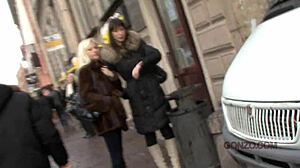 Dirty blonde Anny picked up and intensely ass fucked in Prague.