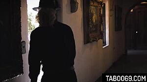 Perv Priest Gives Cock To Nympho Lesbians Spencer Bradley And Mona Azar!