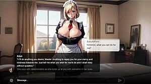 Erotic Story Sexy With Obedient Big Tits Blonde Maid Anya Ai Sexting Roleplay!