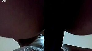 Her tight pussy gets penetrated by a big black cock.