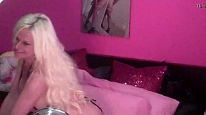 Blonde Amateur Shows Big Tits In See Thru Bikini Cam