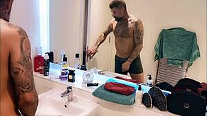 Dirty Gets Horny In The Shower Bathroom