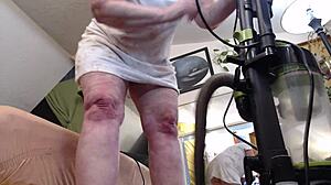 Look at me vacuuming with no panties on!