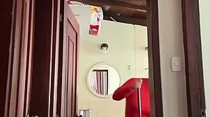 my neighbor is in the bathroom