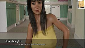 Wvm 28 purple haired teen 18+ strips naked in homemade cartoon scene