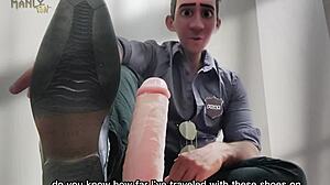 Vigilante Cop Uses Feet For Domination In Interrogation