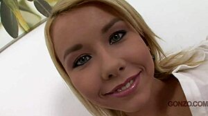 Dirty blonde Anny picked up and intensely ass fucked in Prague.