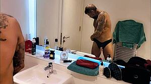 Dirty Gets Horny In The Shower Bathroom