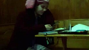 Wet Pink Hair Girl Enjoys a Relaxing Shower Moment