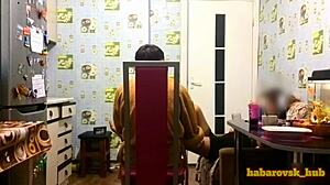 Wife gets fucked by a friend while husband is away.