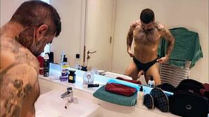 Dirty Gets Horny In The Shower Bathroom