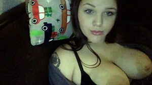 Young chubby milf showing off her big curves