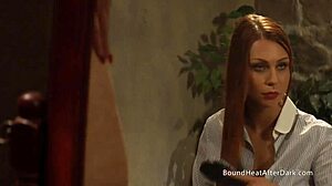 busty blonde slave gets punished by madame!