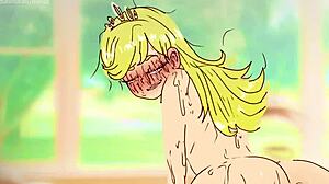 Intense anal fucking of hentai lola loud in loud house cartoon anime with small tits