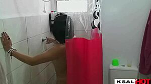 Went to shower at my husband’s cousins’ place. Then everyone joined to bang me!