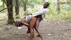 Ebony bbw patricia demand another round after raw outdoor fucked with more pussy sucking