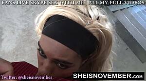 Msnovember sucks dick in public