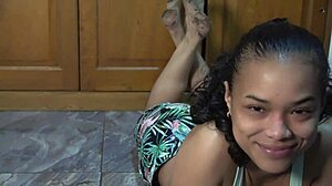 Dirty Feet in Bunny Pose for Foot Lovers