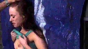 anya's hairy pussy gets rough anal fuck outdoors 😈