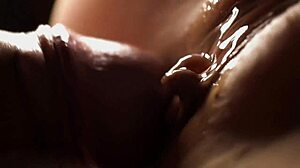 Extremely Detailed Close-Up Of Fucking And Creampie