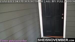 Msnovember sucks dick in public