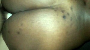 A big-ass ebony woman passionately fucks an asian partner in this intense scene.