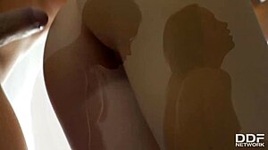 Ultra Fit Purple Haired Teen In Glamour European Scene