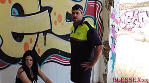 In this intense scene, student paola hard gets fucked by police officer magic javi with blowjob.