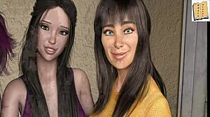 Wvm 19 cheerleaders welcome john in 3d sex game