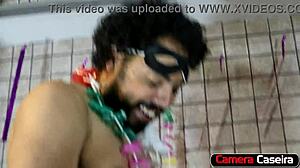 After the carnival ball, my wife met with three men