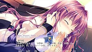 In hime to otome no yakimochi, love route3 scene2 unfolds with subtitles.