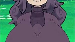 Hex Maniac titty fucks monster cock in Beatbanger game.