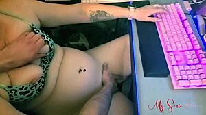 lexie the milf gamer gets massaged and fingered